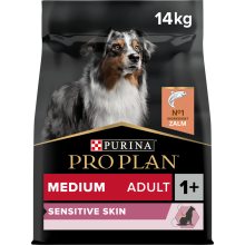 Pro Plan Hondenvoer Droog Adult Medium Sensitive Skin Zalm 14 kg