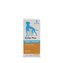 Exil No Worm Exitel Plus Ontworming Tabletten Hond vanaf 0,5 kg 2 tabletten