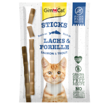 24X GimCat Sticks Zalm & Forel 4 stuks