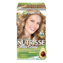 3X Garnier Nutrisse Ultra Crème Permanente Haarkleuring 8.0 Lichtblond