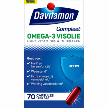 4X Davitamon Compleet Omega 3 Visolie 70 capsules