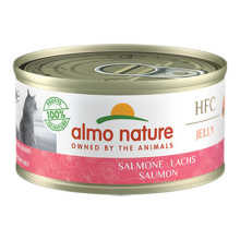 24X Almo Nature HFC Kattenvoer Nat in Gelei Zalm 70 gr