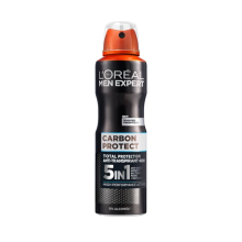 3X L'Oréal Men Expert 5in1 Deodorant Spray Carbon Protect 150 ml