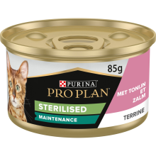 24X Pro Plan Kattenvoer Nat Paté Sterilised Zalm & Tonijn 85 gr