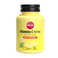 4X Roter Vitamine C Hooggedoseerd 500mg Citroen 50 kauwtabletten
