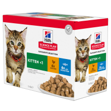 Hill's Science Plan Kattenvoer Nat Kitten Kip & Zeevis 12 x 85 gr