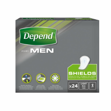 4X Depend for Men Shields 24 stuks