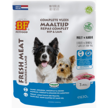 8X BF Petfood Vleesvoeding Lam   Rijst 7 x 90 gr