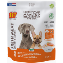 8X BF Petfood Vleesvoeding Zalm   Kip 7 x 90 gr