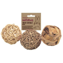 Merkloos Rosewood Trio Of Fun Balls 8 cm