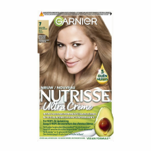 1+1 Gratis: Garnier Nutrisse Ultra Crème Permanente Haarkleuring 7.0 Natuurlijk Blond