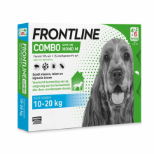 Frontline Combo Spot On Anti Vlooien en Teken Druppels Hond 10   20 kg 6 pipetten