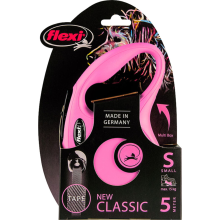 Flexi Rollijn Classic Tape 5 mtr tot 15 kg Roze