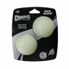 Chuckit Max Glow Ball 2   pack Medium ø 6 cm 2 stuks