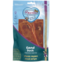 10X Renske Gezonde Beloning Vleesrepen Hondensnack Eend 100 gr