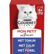 8X Gourmet Mon Petit Kattenvoer Nat Vis 6 x 50 gr