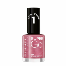 2X Rimmel SuperGel Nailpolish 023 Grape Sorbet 12 ml