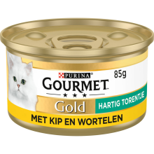 Gourmet Gold Kattenvoer Nat Hartig Torentje Kip   Wortel 85 gr