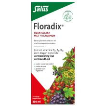 4X Floradix Vloeibaar Ijzer Elixer met Vitamines 250 ml