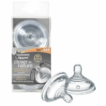 2X Tommee Tippee Closer to Nature Flesspeen 6+ mnd 2 stuks