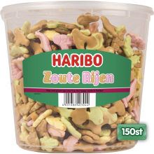 Haribo Zoute Rijen 150 stuks