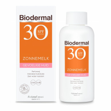 Tefal 2x Biodermal Zonnemelk Gevoelige Huid SPF 30 200 ml