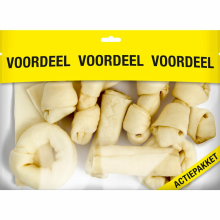 8X Voskes Hondensnacks Blanke Kauwkluiven Mix 420 gr