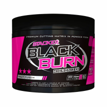 6X Stacker Black Burn Micronized Fruit Punch 300 gr