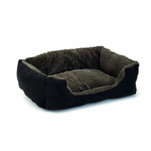 Merkloos Beeztees Ligbed Kat Baboo Taupe   Zwart 48 x 37 x 18 cm