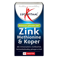 3X Lucovitaal Zink Methionine & Koper 60 tabletten