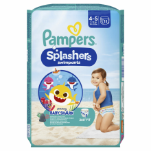 8X Pampers Splashers Zwemluiers Maat 4 5 (9 15 kg) 11 stuks