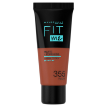 1+1 Gratis: Maybelline Fit Me Matte + Poreless Foundation 355 Pecan