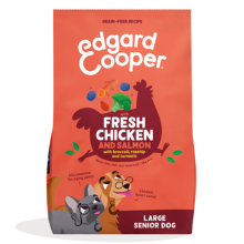 Edgard & Cooper 2x Edgard & Cooper Hondenvoer Droog Scharrelkip   Noorse Zalm Senior 12 kg