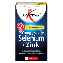 3X Lucovitaal Selenium & Zink 200 mcg Gistvrij 45 tabletten