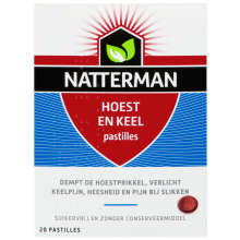 2X Natterman Hoest  en Keel 20 stuks