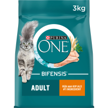 Purina ONE Kattenvoer Droog Adult Kip   Volkoren Granen 3 kg