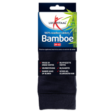 12X Lucovitaal Bamboe Sok Lang Blauw Maat 39 42 1 paar