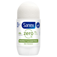 3X Sanex Deodorant Roller Zero% Respect & Control 50 ml