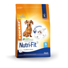 3X Fokker Nutri Fit Hondenvoer S 2,5 kg