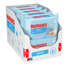 10X Huggies Billendoekjes Pure 99% Water 56 stuks