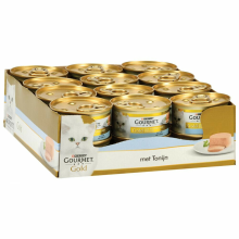 24X Gourmet Gold Kattenvoer Nat Mousse Tonijn 85 gr