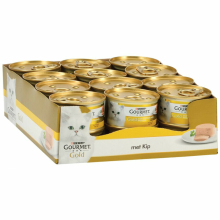 24X Gourmet Gold Kattenvoer Nat Mousse Kip 85 gr