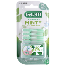 4X GUM Soft Picks Comfort Flex Mint Medium 40 stuks