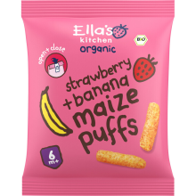 Ella's Kitchen Biologisch Gepofte Mais Sticks 6+m Aardbei & Banaan 20 gr