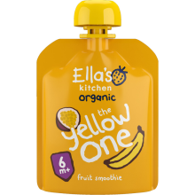 Ella's Kitchen Biologisch Knijpfruit 6+m Banaan, Appel, Passievrucht & Abrikozen 90 gr