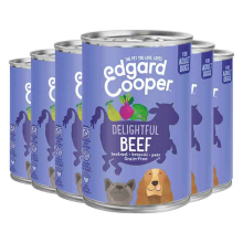 Edgard & Cooper 6x Edgard & Cooper Blik Vers Vlees Hondenvoer Rund 400 gr