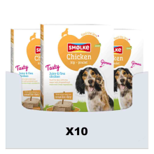 10X Smolke Hondenvoer Vers Gestoomd Kip 395 gr