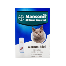 Mansonil All Worm Cat   Large, 2 tabletten