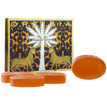 Ortigia Ambra Nera zeepset 4 x 40 gr
