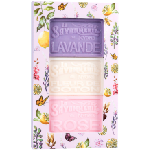 Parfums de Provence Savonnerie de Nyons zeepset 3 x 100 gr